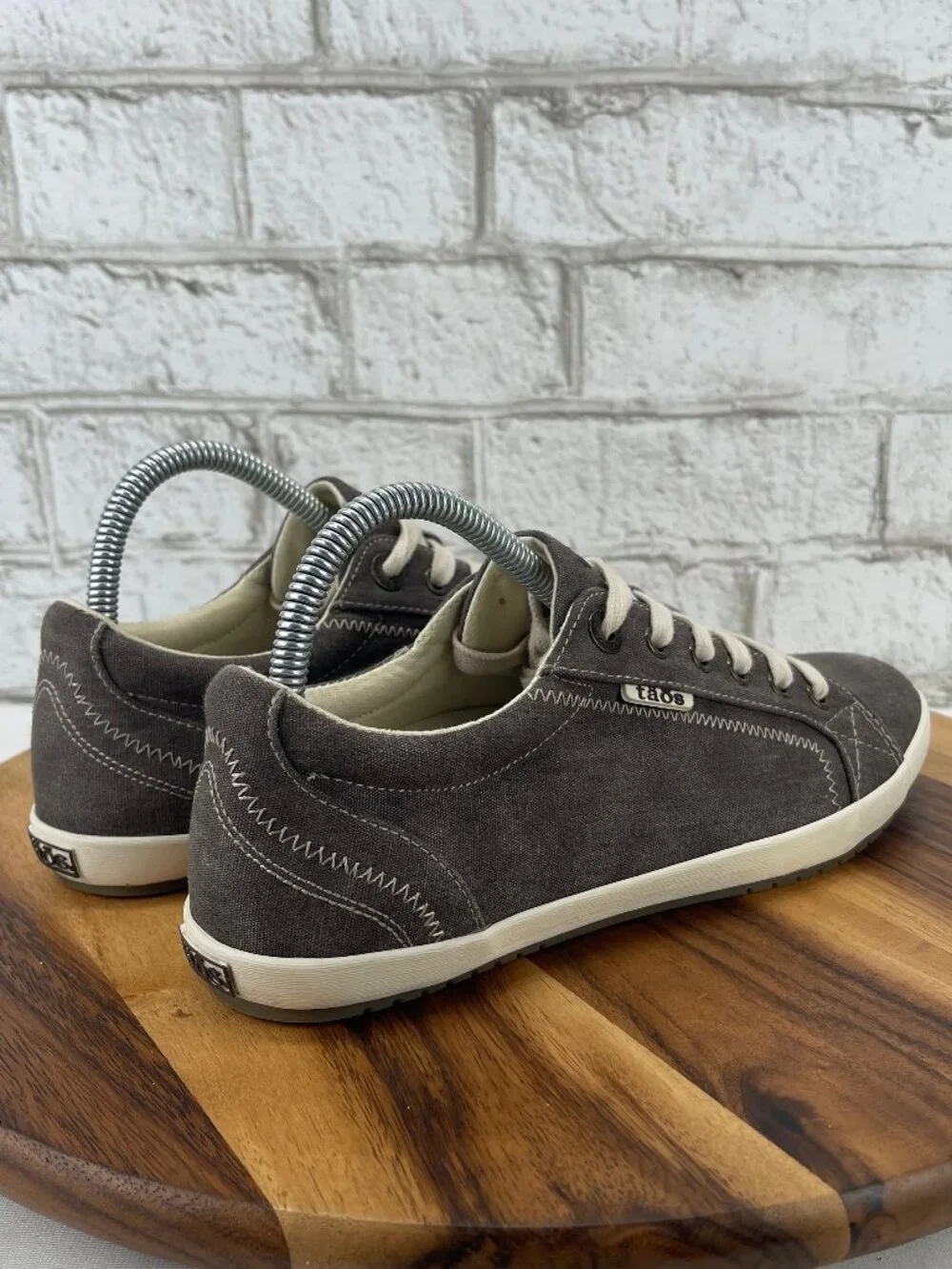 Taos Star 12844 Womens Sz. 9 Charcole Washed Canvas Comfort Casual Shoes